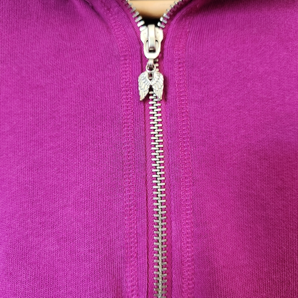 Victoria's Secret Lightweight Magenta 1/4 Zip Pullover Size S/P - Picture 3 of 6